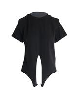 Isabel Marant Padded Shoulder Knotted T-Shirt In Cotton Women Black Xs - XS Regular