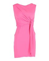 Diane Von Furstenberg Draped Front Tie Detail Dress In Silk Women Pink Size 8 - US8 Regular