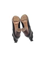 Chlo Scalloped Chelsea Boots In Leather Women Black Size 39.5