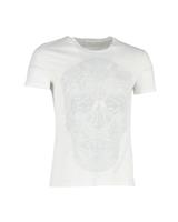 Alexander Mcqueen Skull Print T-Shirt In Cotton Men White S - S Regular