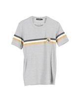Dolce & Gabbana Ski Badge T-Shirt In Cotton Men Grey Size 46 - EU46 Regular