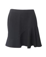 Alexander Mcqueen Ruffled Mini Skirt In Wool Women Black Size 8 - US8 Regular