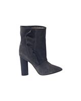 Iro Ruffle Trimmed Ankle Boots In Suede Women Grey Size 40