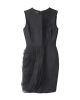 Giambattista Valli Pleated Midi Dress In Wool Women Black Xxs - XXS Regular