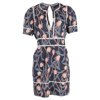 Isabel Marant Floral Printed Dress In Cotton Women Blue Size 40 - EU40 Regular