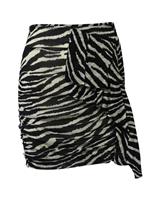 Isabel Marant Etoile Jerine Ruffled Zebra Print Skirt In Viscose Women B Size - FR36 Regular