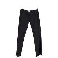 Miu Miu Low Waist Trousers In Cotton Women Black M - M Regular