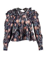 Isabel Marant Crew Neck Blouse In Print Cotton Women Multicolor Size 36 - EU36 Regular