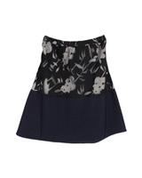 Marni Floral Flared Mini Skirt In Wool Women Blue Size 38 - EU38 Regular