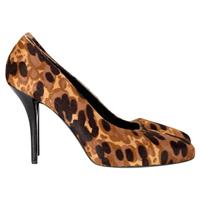 Balenciaga Leopard Print Pumps In Pony Hair Women Multicolor Size 41