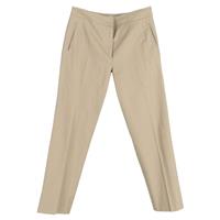Givenchy Straight Leg Trousers In Cotton Women Beige Size 38 - EU38 Regular