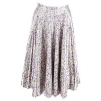 Stella Mccartney Metallic Floral Print Midi Skirt In Polyester Women Mul S - S Regular