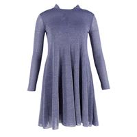 Max Mara Long Sleeve Mini Dress In Polyester Women Purple Xs - XS Regular