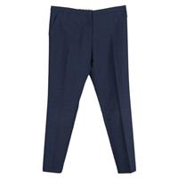 Marni Straight Leg Trousers In Wool Women Blue Size 44 - EU44 Regular