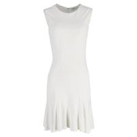 Diane Von Furstenberg Flared Hem Sleeveless Dress In Viscose Women White UK - UK4 Regular