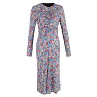 Isabel Marant Midi Linario Printed Dress In Viscose Women Multicolor Size 42 - FR42 Regular