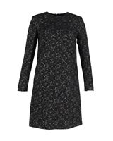 Escada Dehrea Metallic Jacquard Dress In Polyester Women Black Size 38 - EU38 Regular