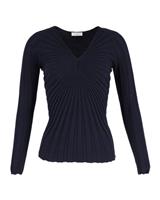 Sandro Justine V-Neck Knit Jumper In Cotton Women Blue L - L Regular
