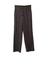 Nanushka Houndstooth Straight Cut Trousers In Polyester Women Brown Xs - XS Regular