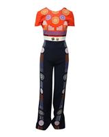 Peter Pilotto Embroidered Jumpsuit In Polyamide Women Multicolor Uk Size 8 - UK8 Regular