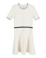 Sandro Knit Nipped In Waist Dress In Viscose Women Cream L - L Regular