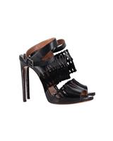 Alaa Cut Out Ankle-Strap Sandals In Leather Women Black Size 39.5