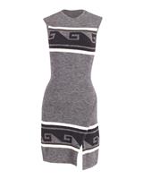 Isabel Marant Sleeveless Knitted Dress In Polyamide Women Grey Size 38 - FR38 Regular