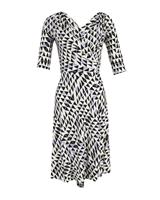 Diane Von Furstenberg Penna Geometric Print Wrap Dress In Silk Women Mul Size 8 - US8 Regular