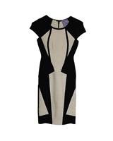 Herve Leger Akira Cap Sleeve Dress Dress In Rayon Women Black Xxs - XXS Regular