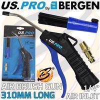 US PRO Dust Gun Set Compressed Air Blower With Brush 310mm Long 1/4" Air Inlet
