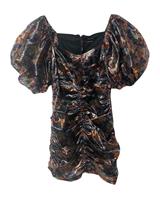 Isabel Marant Puff Sleeve Dress In Polyester Women Multicolor Size 36 - FR36 Regular