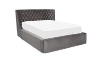 DFS Cavendish II Grey Velvet King Size Ottoman Storage Bedframe RRP &pound;949