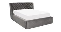 DFS Cavendish II Grey Velvet Super King Size Ottoman Storage Bed Frame RRP &pound;1049