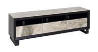 DFS Teno Grey Ceramic & Black Metal 180cm TV Stand RRP £799