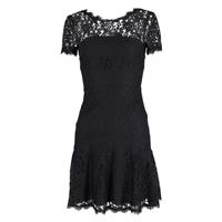 Diane Von Furstenberg Fifi Mini Lace Dress In Rayon Women Black Uk Size 2 - UK2 Regular
