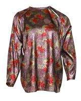 Isabel Marant Wilny Top In Multicolor Lurex And Silk Women Gold Xxs - XXS Regular