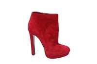 Alexander Mcqueen Ankle Boots In Suede Women Red Size 37