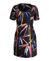 Emilio Pucci Bamboo Print Dress In Polyester Women Black Uk Size 8 - UK8 Regular