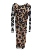 Jason Wu Embellished Sheer Sleeve Dress In Polyester Women Beige Size 2 - US2 Regular