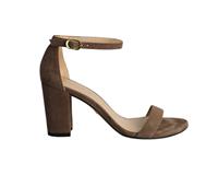 Stuart Weitzman Minimalist High Heel Sandals In Suede Women Brown Size 35.5