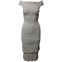 Roland Mouret Amery Off-The-Shoulder Sheath Dress In Viscose Women White Size 4 - US4 Regular