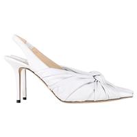 Jimmy Choo Annabell Slingback Sandals In Leather Women White Size 40.5