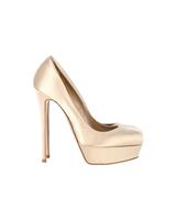 Valentino Garavani Platform Pumps In Satin Women Cream Size 39