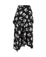 Proenza Schouler Asymmetric Midi Skirt In -Print Viscose Women Multicolor Size 2 - US2 Regular