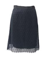 Carolina Herrera Lace Skirt In Cotton Women Black M - M Regular