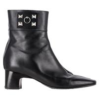 Herms Decouverte 50 Ankle Boots In Leather Women Black Size 41