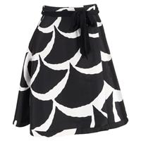 Diane Von Furstenberg Printed Skirt In Polyester Women Black Size 0 - US0 Regular
