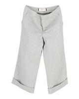Marni Folded Hem Trousers In Cupro Women Grey Size 40 - IT40 Regular