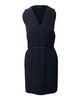 Balenciaga V-Neck Sheath Dress In Triacetate Women Black S - S Regular