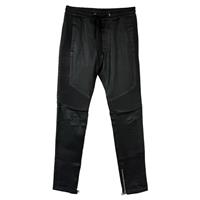 Balmain Drawstring Trousers In Leather Women Black S - S Regular
